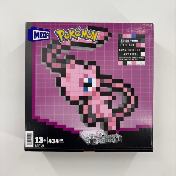 Other - Mega Pokémon Pixel Art Set- Mew Pixel 434 Pieces Mattel Brand New